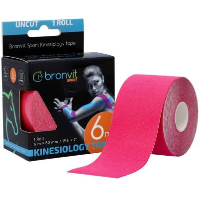 BronVit Sport Kinesio Tape classic 5 cm x 6 m tejpovací páska růžová BronVit Sport Kinesio Tape classic 5 cm x 6 m tejpovací páska růžová