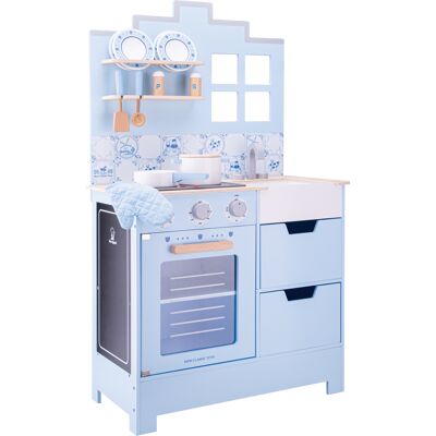 New Classic Toys Cucina legno blu - Dřevěná herní kuchyňka New Classic Toys Cucina legno blu - Dřevěná herní kuchyňka