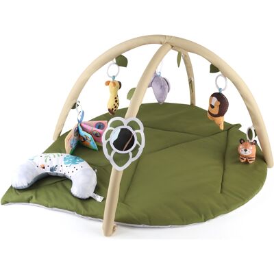 Milly Mally Hrací deka TinyMini List 3v1 – edukativní podložka s hrazdou pro miminka Milly Mally Hrací deka TinyMini List 3v1 – edukativní podložka s hrazdou pro miminka