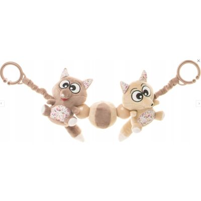 4BABY 4 BABY Plyšové chrastítko, zábrana na kočárek Fox, béžovo/hnědé 4BABY 4 BABY Plyšové chrastítko, zábrana na kočárek Fox, béžovo/hnědé