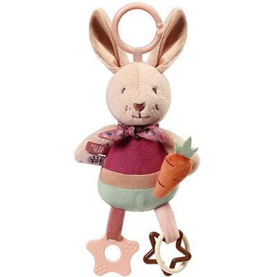 Babyono Závěsná senzorická hračka Rabbit Karo – chrastítko, kousátko Babyono Závěsná senzorická hračka Rabbit Karo – chrastítko, kousátko