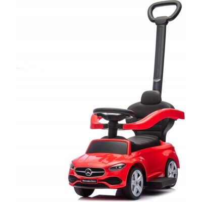 Milly Mally Dětské odrážedlo Mercedes C-Class s vodicí tyčí - červené Milly Mally Dětské odrážedlo Mercedes C-Class s vodicí tyčí - červené