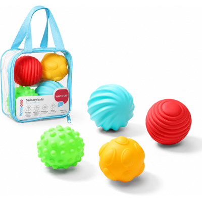 BabyOno BabyOno Have Fun Sensory Balls - 4 ks BabyOno BabyOno Have Fun Sensory Balls - 4 ks