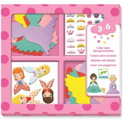 Djeco Samolepkový set roztomilé princezny Djeco Samolepkový set roztomilé princezny