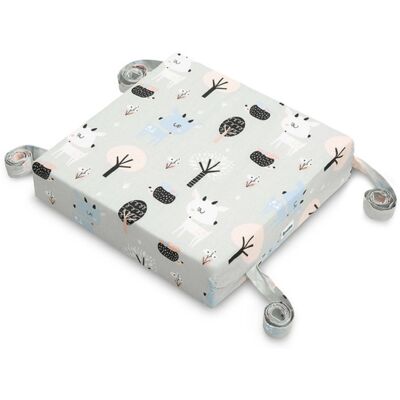 SENSILLO Dětský sedák na židli 32x32x8cm - šedý se srnkou SENSILLO Dětský sedák na židli 32x32x8cm - šedý se srnkou