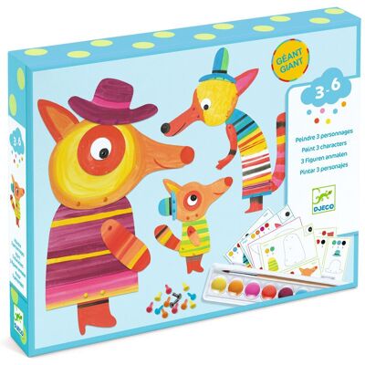 Malířská sada rodiny lišek Djeco - Kreativní dětský set Malířská sada rodiny lišek Djeco - Kreativní dětský set