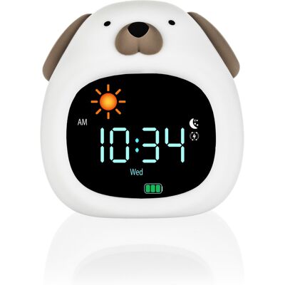 Zopa Silikonový dětský budík s nočním světlem a hudbou, Dog 1 Zopa Silikonový dětský budík s nočním světlem a hudbou, Dog 1