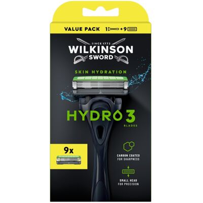 Wilkinson Hydro 3 Skin Protection holicí strojek + 9 náhradních hlavic Wilkinson Hydro 3 Skin Protection holicí strojek + 9 náhradních hlavic