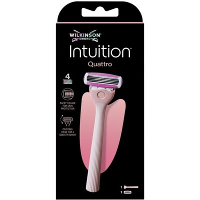 Wilkinson Intuition Quattro dámský holicí strojek + hlavice Wilkinson Intuition Quattro dámský holicí strojek + hlavice