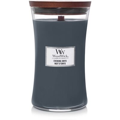 Velká Hodinová Sklenice Evening Onyx od WoodWick - Vonná svíčka Velká Hodinová Sklenice Evening Onyx od WoodWick - Vonná svíčka