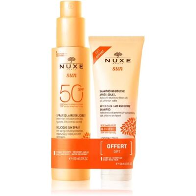 Sada Nuxe Sun SPF50 Sprej a Šampon po opalování Sada Nuxe Sun SPF50 Sprej a Šampon po opalování