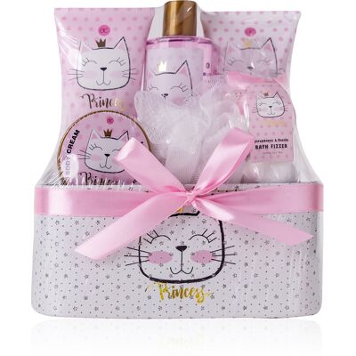 Dárkový set Princess Kitty - Péče o tělo a koupel pro dívky a ženy Dárkový set Princess Kitty - Péče o tělo a koupel pro dívky a ženy