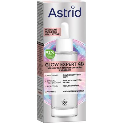 Astrid Sérum proti tmavým skvrnám a vráskám Glow Expert 30 ml Astrid Sérum proti tmavým skvrnám a vráskám Glow Expert 30 ml