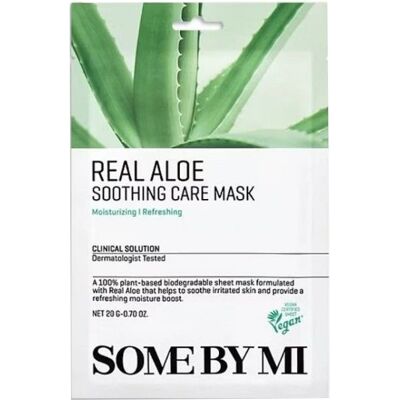 Some By Mi Sada zklidňujících masek s aloe vera Real Aloe (Soothing Care Mask) 20 x 20 g Some By Mi Sada zklidňujících masek s aloe vera Real Aloe (Soothing Care Mask) 20 x 20 g