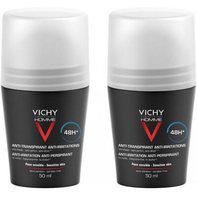 Vichy Muži Antiperspirant Roll-On 48H 2x50ml Vichy Muži Antiperspirant Roll-On 48H 2x50ml