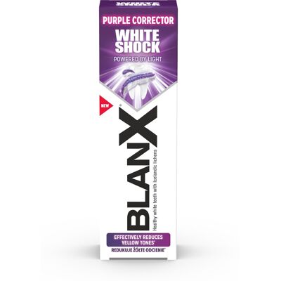 BlanX Bělicí zubní pasta White Shock Purple Corrector 75 ml BlanX Bělicí zubní pasta White Shock Purple Corrector 75 ml