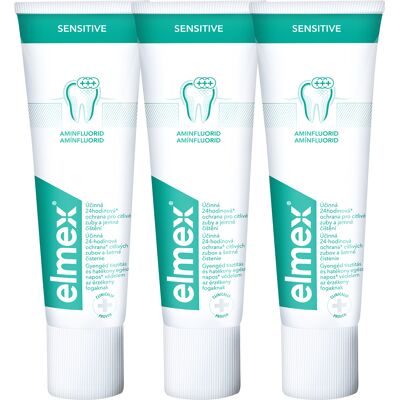 Elmex citlivá zubní pasta - 3 x 75ml Elmex citlivá zubní pasta - 3 x 75ml