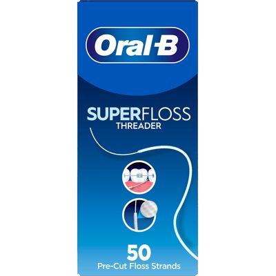 Zubní nit Oral B Super Floss - Rovnáky a implantáty Zubní nit Oral B Super Floss - Rovnáky a implantáty