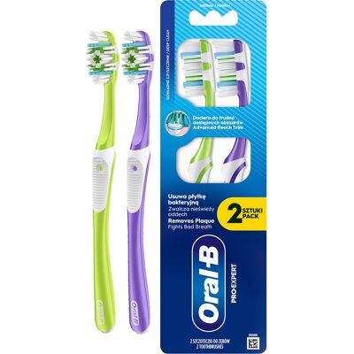 Oral B Zubní kartáček Pro-Expert Deep Clean Medium 2 ks Oral B Zubní kartáček Pro-Expert Deep Clean Medium 2 ks