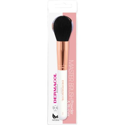 Kosmetický štětec Dermacol Rose Gold na pudr a tvářenku Kosmetický štětec Dermacol Rose Gold na pudr a tvářenku