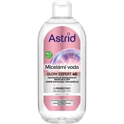 Astrid Micelární voda pro rozjasnění pleti Glow Expert 400 ml Astrid Micelární voda pro rozjasnění pleti Glow Expert 400 ml