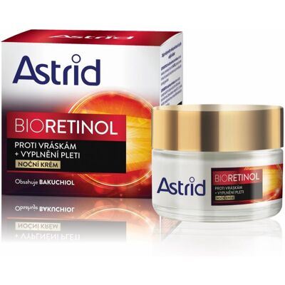 Noční krém Astrid Bioretinol - Proti vráskám, 50 ml Noční krém Astrid Bioretinol - Proti vráskám, 50 ml