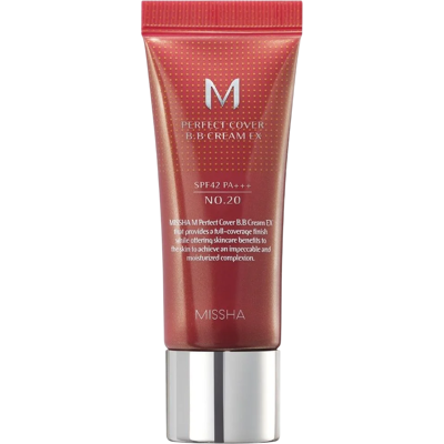 Missha BB krém SPF 42 Perfect Cover (BB Cream Ex) 20 ml 20 Cool Beige Missha BB krém SPF 42 Perfect Cover (BB Cream Ex) 20 ml 20 Cool Beige