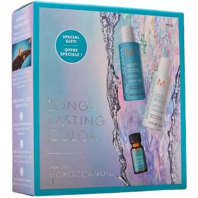 Dlouhotrvající barevicí sada Moroccanoil - Šampon, Kondicionér & Olej, Zdarma Doprava Dlouhotrvající barevicí sada Moroccanoil - Šampon, Kondicionér & Olej, Zdarma Doprava