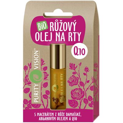 Purity Vision Bio Růžový olej na rty Q10 10 ml Purity Vision Bio Růžový olej na rty Q10 10 ml