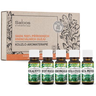 Saloos aromaterapie sada s esenciálními oleji Saloos aromaterapie sada s esenciálními oleji