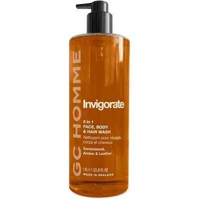 Grace Cole Posilující mycí gel 3v1 Santal, Jantar & Kůže 1000 ml Grace Cole Posilující mycí gel 3v1 Santal, Jantar & Kůže 1000 ml