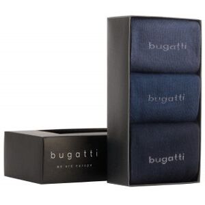 Bugatti 3 PACK - pánské ponožky 6803X-545 navy mix 43-46 Bugatti 3 PACK - pánské ponožky 6803X-545 navy mix 43-46