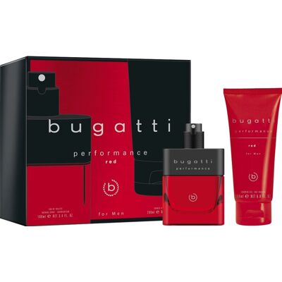 Červená sada parfému Bugatti - Eau De Toilette a sprchový gel Červená sada parfému Bugatti - Eau De Toilette a sprchový gel
