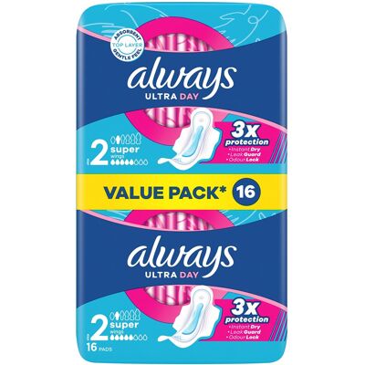 Always Hygienické vložky Ultra Day Super Duo 16 ks Always Hygienické vložky Ultra Day Super Duo 16 ks