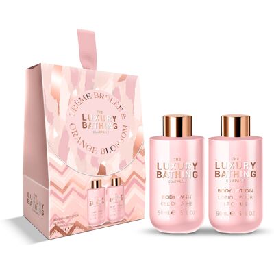 Grace Cole Dárková mini sada péče o tělo Creme Brulée & Pomerančový květ 2 ks Grace Cole Dárková mini sada péče o tělo Creme Brulée & Pomerančový květ 2 ks