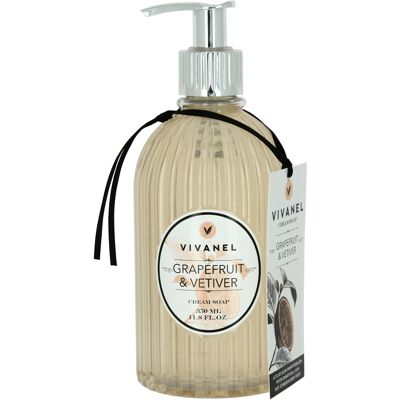 Vivian Gray Krémové tekuté mýdlo na ruce Grapefruit & Vetiver (Cream Soap) 350 ml Vivian Gray Krémové tekuté mýdlo na ruce Grapefruit & Vetiver (Cream Soap) 350 ml