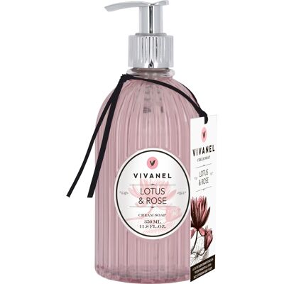 Vivian Gray Vivanel Lotus&Rose Cream Liquid Soap - Krémové tekuté mýdlo Vivian Gray Vivanel Lotus&Rose Cream Liquid Soap - Krémové tekuté mýdlo