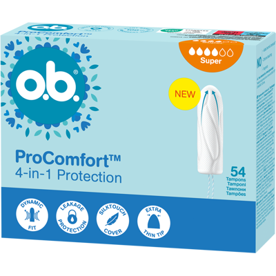 o.b. Tampóny ProComfort Super 54 ks o.b. Tampóny ProComfort Super 54 ks