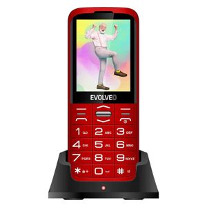 EVOLVEO Tlačítkový telefon Evolveo EasyPhone XO, červená