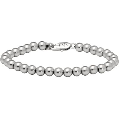 Armani Exchange Stylový mosazný korálkový náramek AXG0118040 Armani Exchange Stylový mosazný korálkový náramek AXG0118040