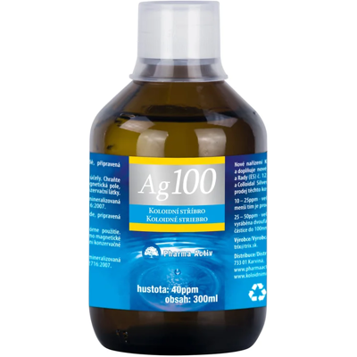 Pharma Activ Koloidní stříbro Ag100 (40ppm) 300 ml Pharma Activ Koloidní stříbro Ag100 (40ppm) 300 ml