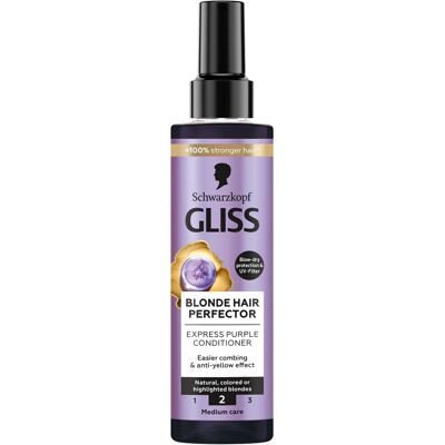 Schwarzkopf Gliss Blonde Hair Perfector - Kondicionér pro blond vlasy - Neutralizátor žlutých odstínů Schwarzkopf Gliss Blonde Hair Perfector - Kondicionér pro blond vlasy - Neutralizátor žlutých odstínů