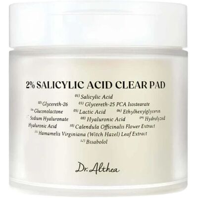 Dr. Althea Čisticí tampony 2% Salicylic Acid Clear Pad 65 ks Dr. Althea Čisticí tampony 2% Salicylic Acid Clear Pad 65 ks
