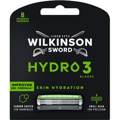 Wilkinson Sword Náhradní hlavice Hydro 3 Skin Hydration 8 ks Wilkinson Sword Náhradní hlavice Hydro 3 Skin Hydration 8 ks