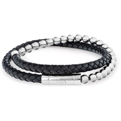 Calvin Klein Moderní dvojitý náramek pro muže 35100022 Calvin Klein Moderní dvojitý náramek pro muže 35100022