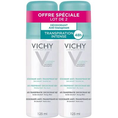 Vichy Anti-Transpirant 48H Spray 2X125 ML Vichy Anti-Transpirant 48H Spray 2X125 ML
