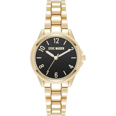 Steve Madden Analogové hodinky SM-8104BKGP Steve Madden Analogové hodinky SM-8104BKGP