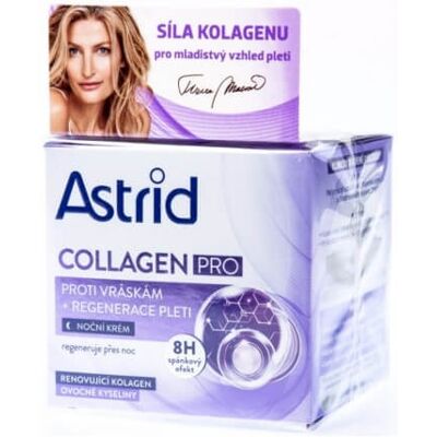 Noční krém Astrid Collagen PRO - Proti stárnutí a regenerační Noční krém Astrid Collagen PRO - Proti stárnutí a regenerační