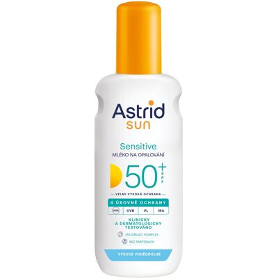 Astrid Sun Sensitive SPF 50 Spray - Opalovací mléko ve spreji Astrid Sun Sensitive SPF 50 Spray - Opalovací mléko ve spreji