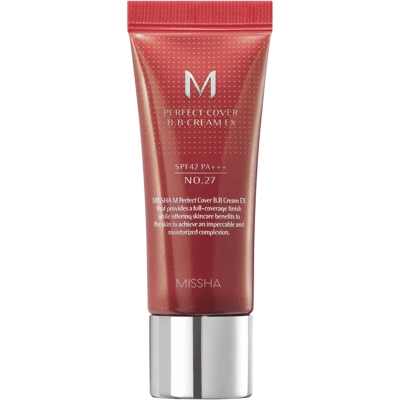 Missha BB krém SPF 42 Perfect Cover (BB Cream Ex) 20 ml 27 Honey Beige Missha BB krém SPF 42 Perfect Cover (BB Cream Ex) 20 ml 27 Honey Beige